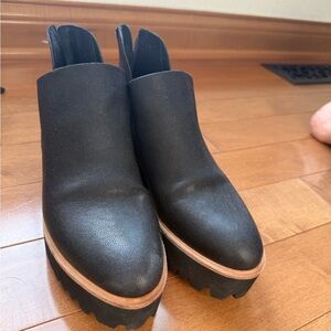 Stylish Black Platform Ankle Boots